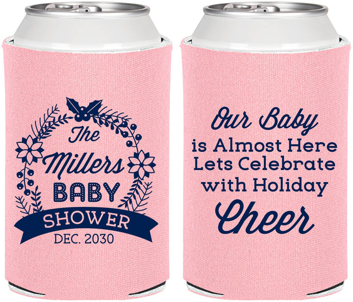 Personalized Baby Shower Can Coolers - Holiday | 90086