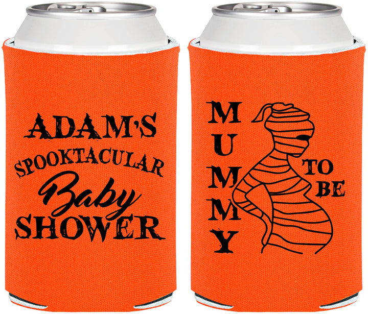 Personalized Baby Shower Can Coolers - Mummy To Be Halloween | 90087