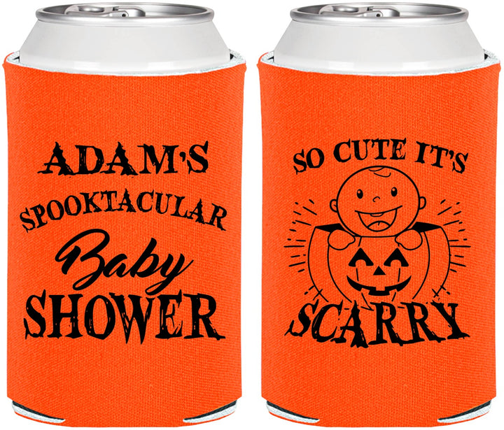 Personalized Baby Shower Can Coolers - So Cute Halloween | 90088
