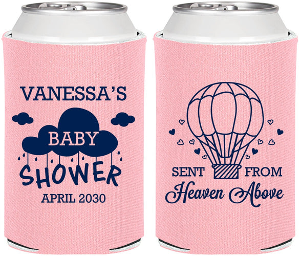 Personalized Baby Shower Can Coolers - Hot Air Balloon | 90097