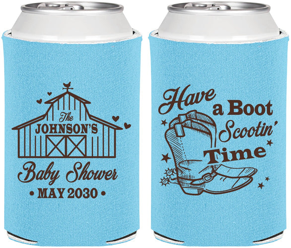 Personalized Baby Shower Can Coolers - Farm Country | 90107