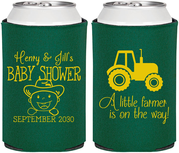 Personalized Baby Shower Can Coolers - Little Farmer | 90108