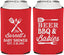 Personalized Baby Shower Can Coolers - Beers Bbq Babies | 90113