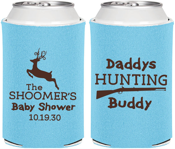 Personalized Baby Shower Can Coolers - Hunting Deer | 90118