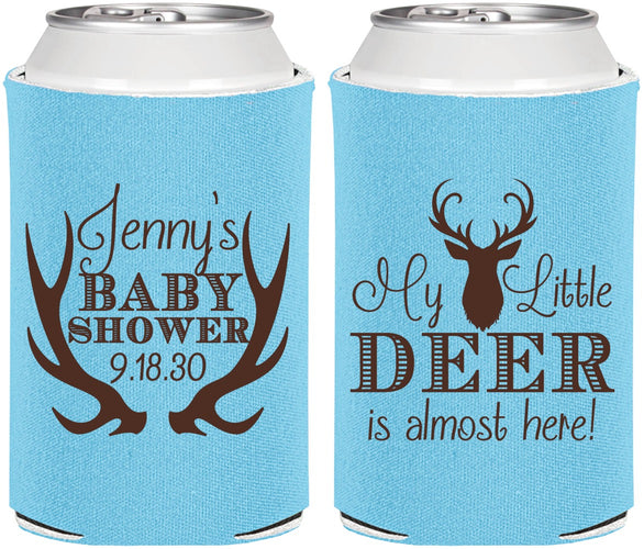Personalized Baby Shower Can Coolers - My Little Deer | 90124