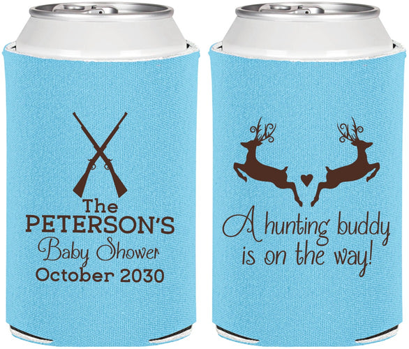 Personalized Baby Shower Can Coolers - Hunting Buddy | 90125