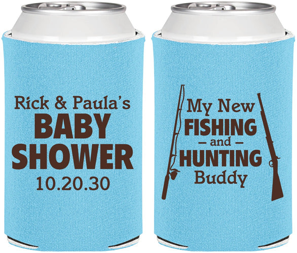 Personalized Baby Shower Can Coolers - Fishing Hunting | 90126