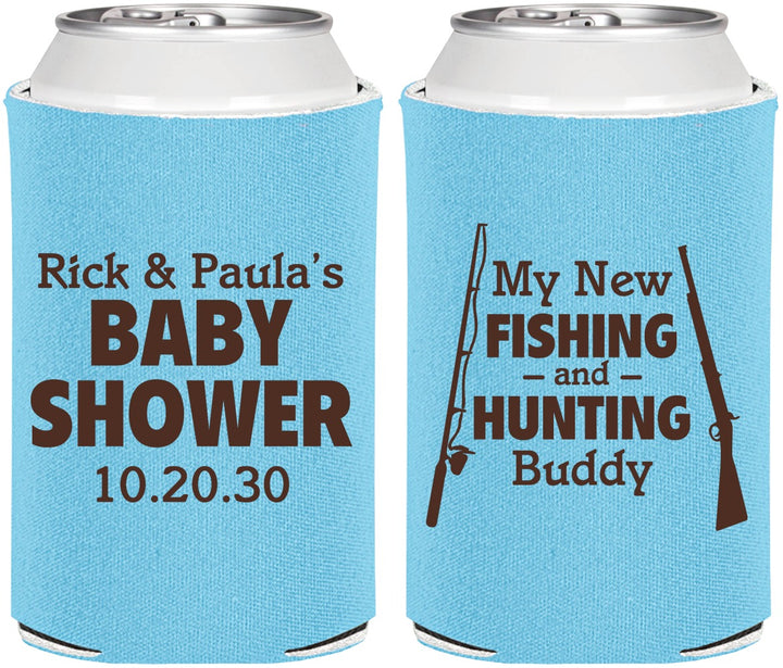 Personalized Baby Shower Can Coolers - Fishing Hunting | 90126