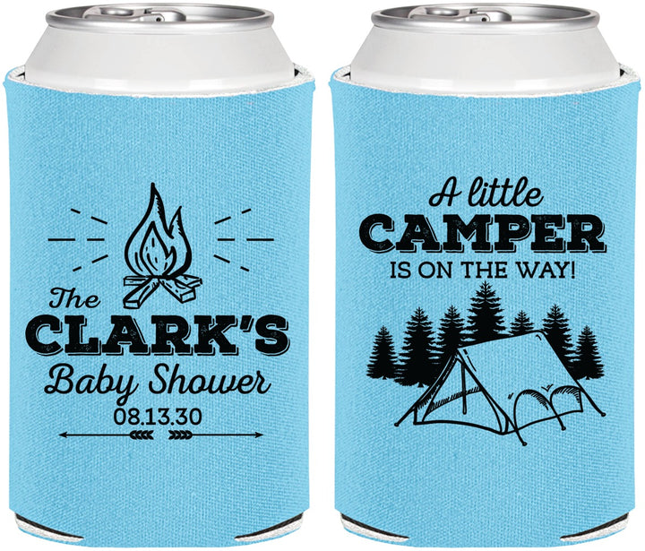 Personalized Baby Shower Can Coolers - Little Camper | 90129