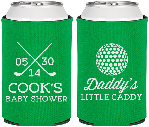 Personalized Baby Shower Can Coolers - Golf Little Caddy | 90135