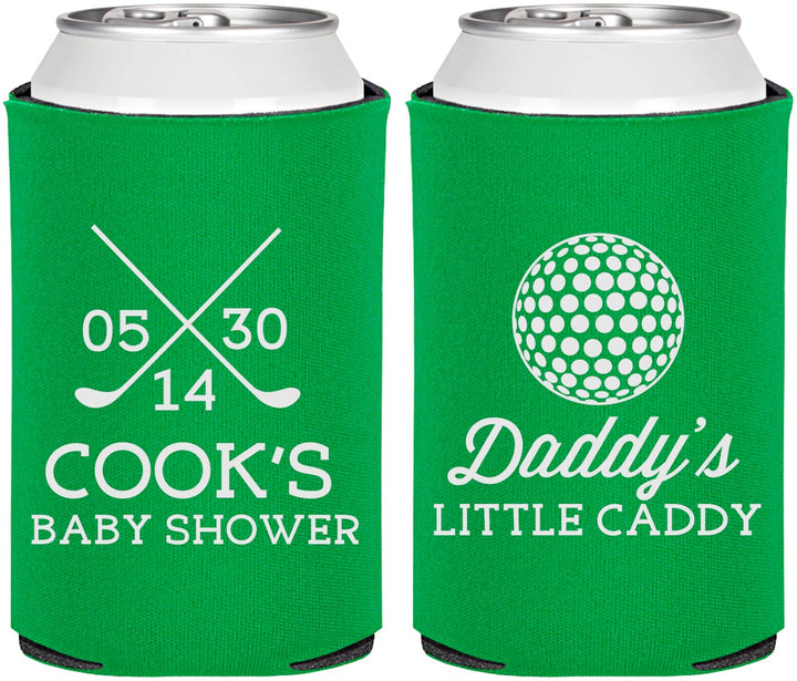 Personalized Baby Shower Can Coolers - Golf Little Caddy | 90135