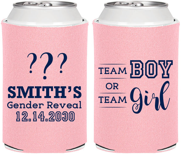 Personalized Baby Shower Can Coolers - Gender Reveal | 90150