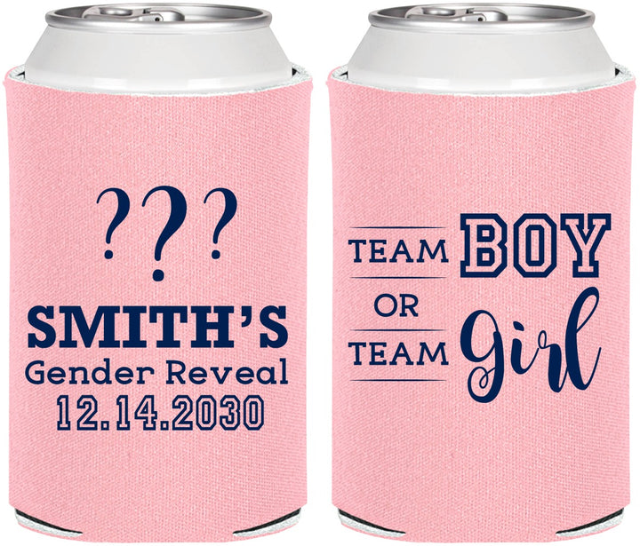 Personalized Baby Shower Can Coolers - Gender Reveal | 90150