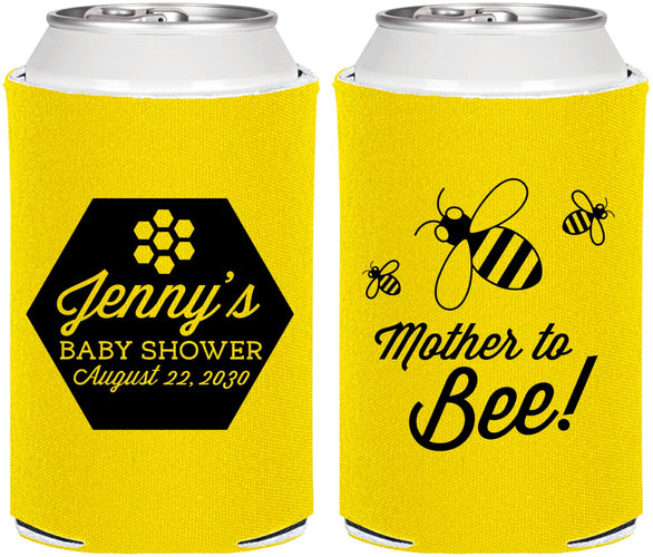 Personalized Baby Shower Can Coolers - Mother To Bee | 90153