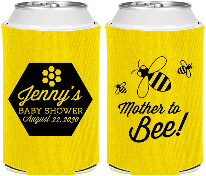 Personalized Baby Shower Can Coolers - Mother To Bee | 90153