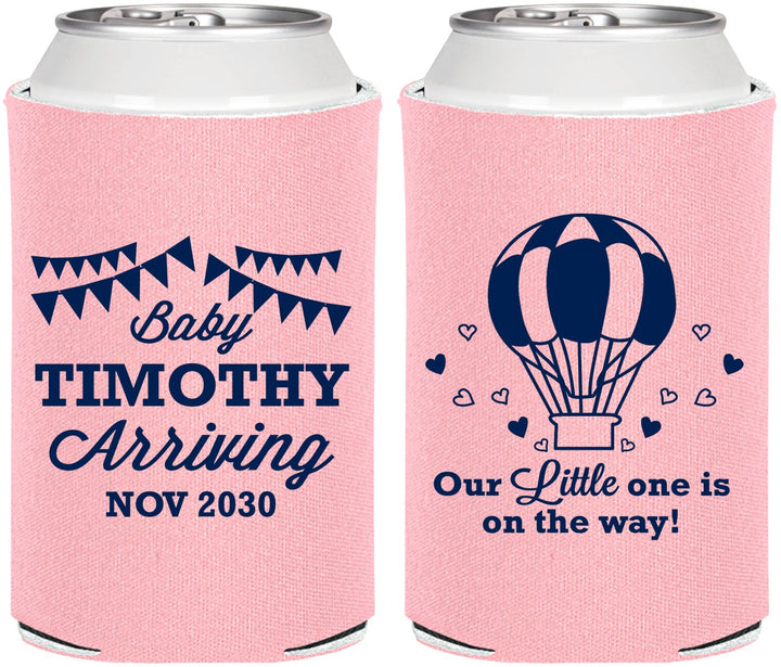 Personalized Baby Shower Can Coolers - Hot Air Balloon | 90162