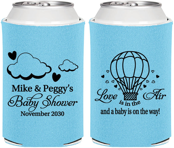 Personalized Baby Shower Can Coolers - Love Is In The Air | 90163