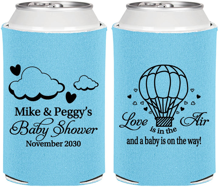 Personalized Baby Shower Can Coolers - Love Is In The Air | 90163