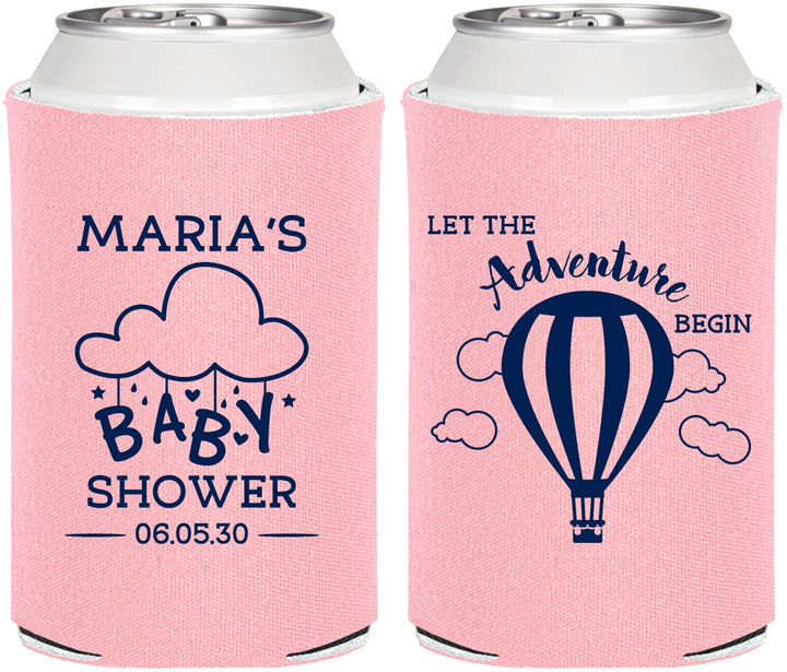 Personalized Baby Shower Can Coolers - Hot Air Balloon | 90164