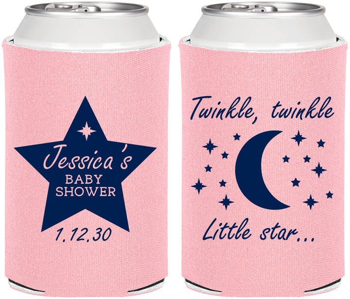 Personalized Baby Shower Can Coolers - Twinkle Twinkle Little Star | 90168