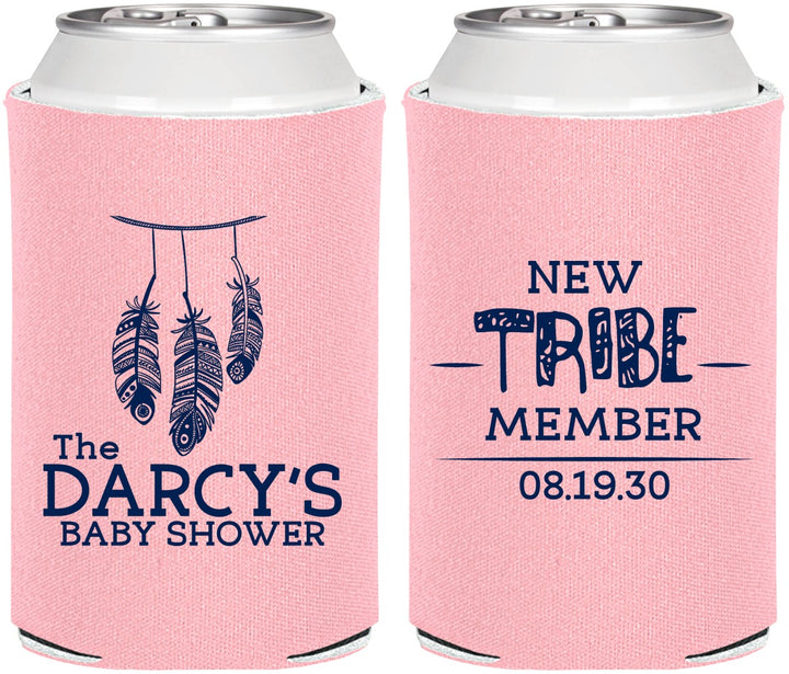 Personalized Baby Shower Can Coolers - Tribe Member | 90183