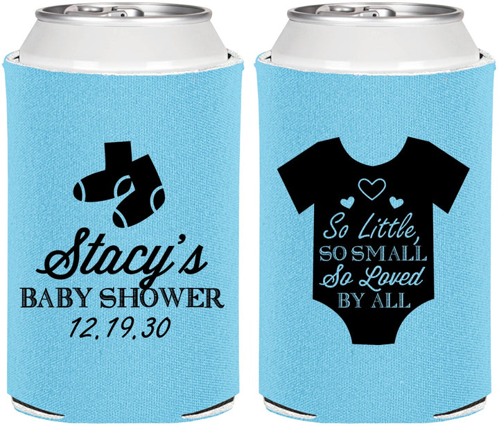 Personalized Baby Shower Can Coolers - Loved By All | 90188