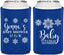 Personalized Baby Shower Can Coolers - Christmas Snowflakes | 90192