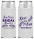 Personalized Bridal Shower Slim Can Coolers - Kiss The Miss Goodbye | 100010