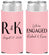 Personalized Engagement Slim Can Coolers - We Are Engaged | 10011