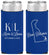 Personalized Wedding Slim Can Coolers - Delaware | 107