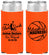 Personalized Bar Mitzvah Slim Can Coolers - 13th Birthday Basketball | 110000
