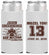 Personalized Bar Mitzvah Slim Can Coolers - 13th Birthday Football | 110002