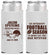 Personalized Bar Mitzvah Slim Can Coolers - 13th Birthday Football | 110003