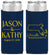 Personalized Wedding Slim Can Coolers - Massachusetts | 120