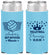 Personalized Bat Mitzvah Slim Can Coolers - 12th Birthday Volleyball | 120015