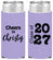 Personalized Graduation Slim Can Coolers - Class Of 2027 Cheers | 130037