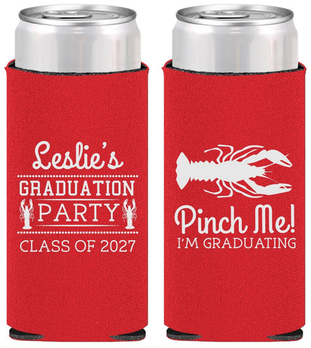 Personalized Graduation Slim Can Coolers - Class Of 2027 Crawfish Boil | 130042