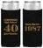 Personalized Class Reunion Slim Can Coolers - Class Of 1987 40 Year | 140008