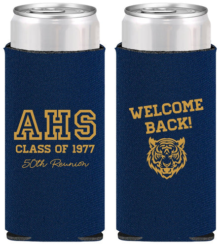 Personalized Class Reunion Slim Can Coolers - Class Of 1977 50 Year | 140014