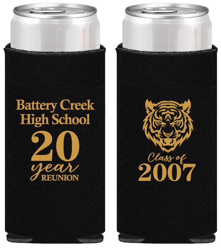 Personalized Class Reunion Slim Can Coolers - Class Of 2007 20 Year | 140016