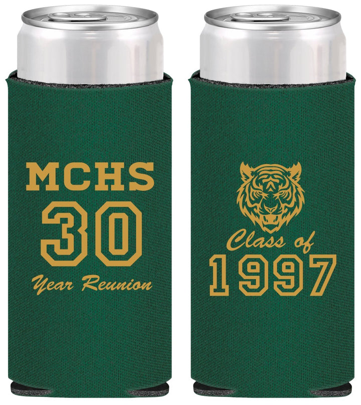 Personalized Class Reunion Slim Can Coolers - Class Of 1997 30 Year | 140017