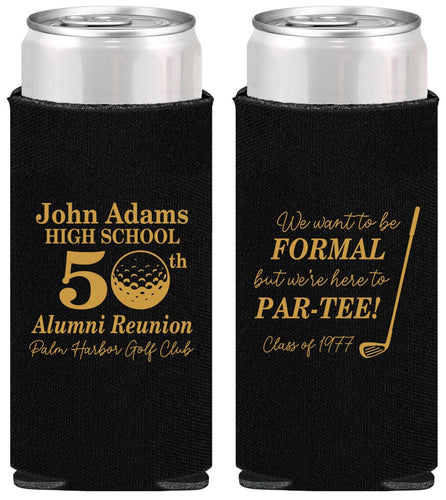 Personalized Class Reunion Slim Can Coolers - Class Of 1977 50 Year | 140024