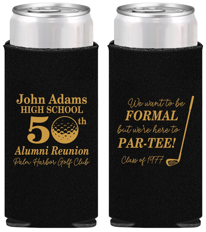 Personalized Class Reunion Slim Can Coolers - Class Of 1977 50 Year | 140024