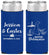 Personalized Wedding Slim Can Coolers - Delaware | 157