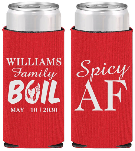 Personalized Family Reunion Slim Can Coolers - Crawfish Boil | 160009