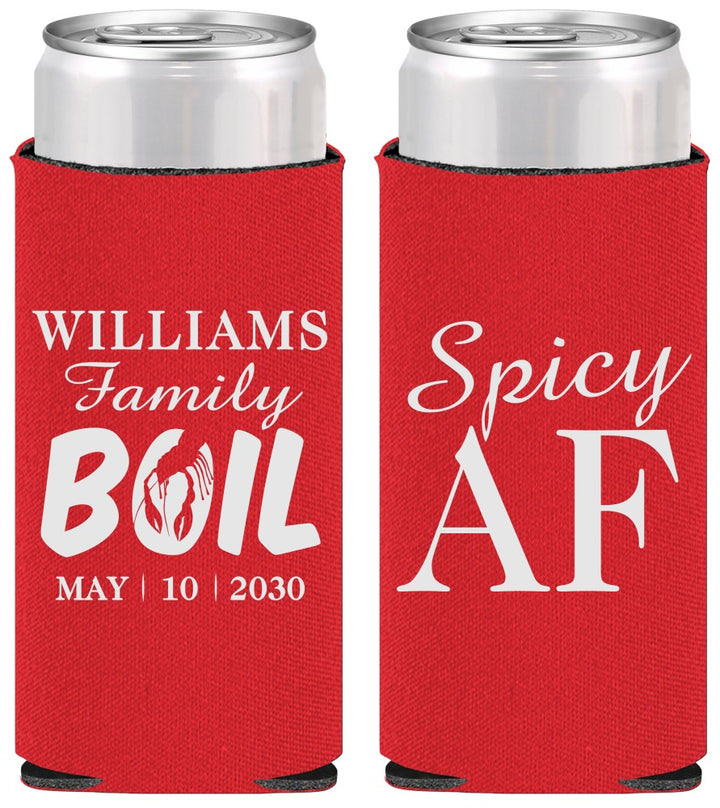 Personalized Family Reunion Slim Can Coolers - Crawfish Boil | 160009