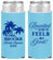 Personalized Family Reunion Slim Can Coolers - Beach Reunited | 160017