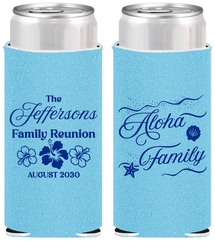 Personalized Family Reunion Slim Can Coolers - Hawaii | 160032