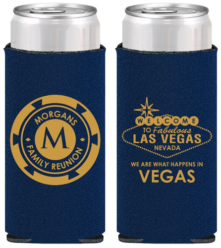 Personalized Family Reunion Slim Can Coolers - Las Vegas | 160037