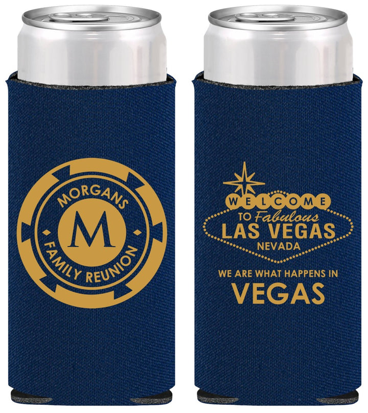 Personalized Family Reunion Slim Can Coolers - Las Vegas | 160037